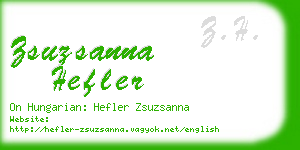 zsuzsanna hefler business card